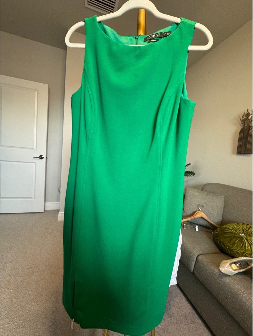 LAUREN Ralph Lauren Green sleeveless dress